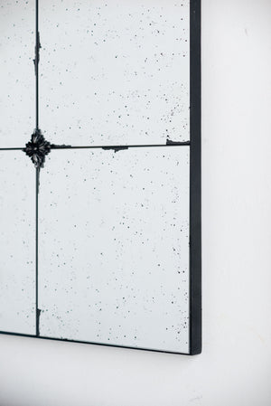 Traditional Decor Style Antique Glass Panel Mirror, Wall Mirror For Bathroom Entryway Console Lean Against Wall
