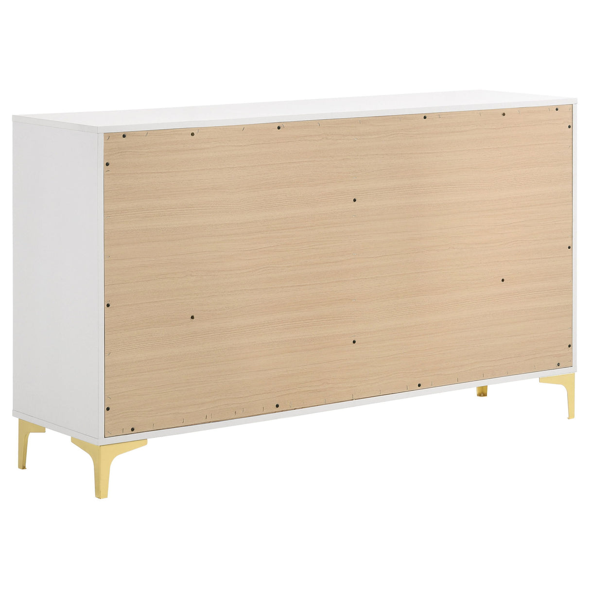 Karena - Rectangular 6 Drawer Dresser - White