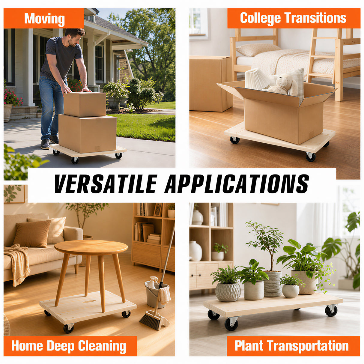 Heavy Duty Moving Dolly - 1000 LBS Load Capacity