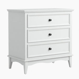 3 Drawer Dresser - White