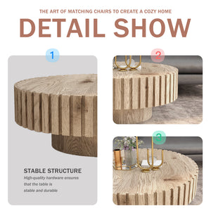 Modern Minimalist Circular Coffee Table 31.4''