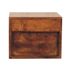 Solid Wood Solis Chestnut Wall-Mounted Nightstand