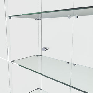 Premium 5 Tier Glass Display Case With 5 Dynamic LED Modes