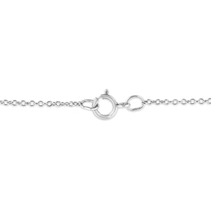 .925 Sterling Silver Prong-Set Diamond Accent Cross 18" Pendant Necklace (I-J Color, I1-I2 Clarity)