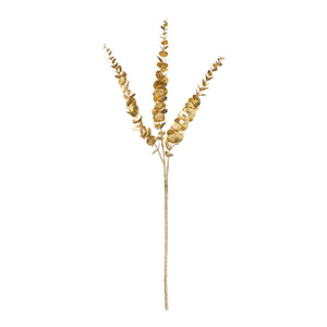 Gold Glittered Eucalyptus Spray (Set of 6)