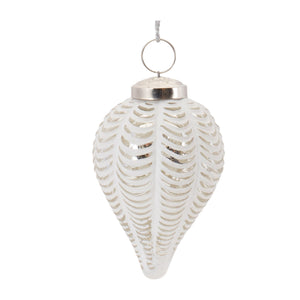 Frosted Glass Onion Ornament (Set of 6)