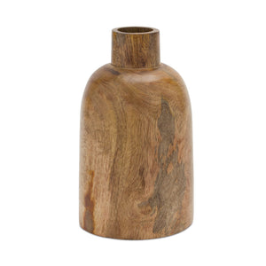 Mango-wood-bottle-vase-(set-of-2)-Vases