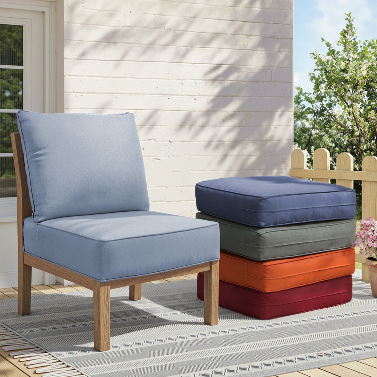 6" Thicker Outdoor Chair Cushions - Set of 2