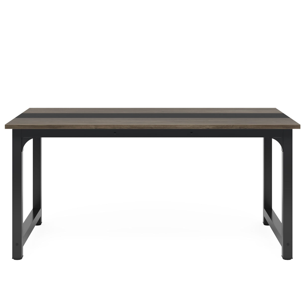 Large Computer Desk With Steel Frame For Home Office Workstation