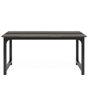 Large Computer Desk With Steel Frame For Home Office Workstation