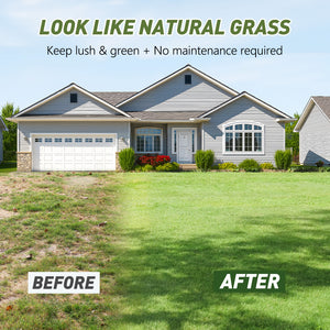 Realistic Deluxe Artificial Grass Synthetic Thick Lawn Turf Carpet