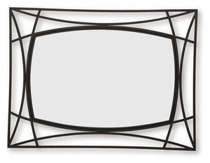 Freenville - Accent Mirror - Black - Best Buy Furniture