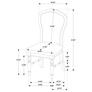 Claire - Upholstered Dining Side Chair (Set of 2) - Ivory