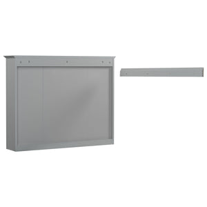 Bathroom Vanity With Mirror Cabinet, Single Sink With 2 Soft Closing Doors And 4 Drawers