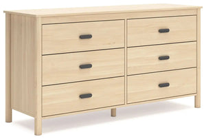 Cabinella - Six Drawer Dresser - Tan - Best Buy Furniture