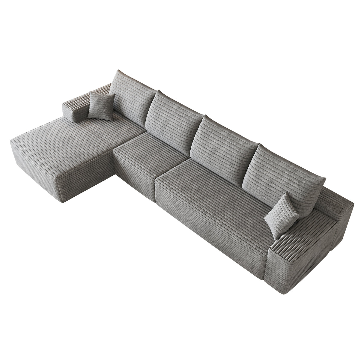 135" Cloud Sectional Couch with L-Shape Chaise
