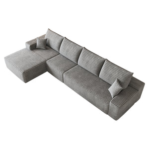 135" Cloud Sectional Couch with L-Shape Chaise