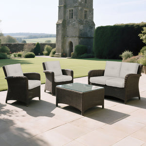 High Back Patio Chair Cushions For Garden (Set of 2)