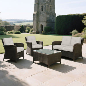 High Back Patio Chair Cushions For Garden (Set of 2)
