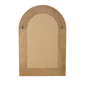 24.2"x36" Woven Texture Decorative Arched Mirror