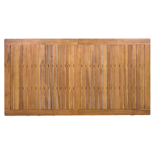 TOPMAX Patio Wooden Dining Table, 67"L Rectangular