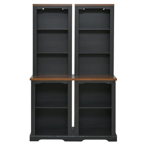 ON-TREND Two-Piece Elegant Freestanding Tall Cabinet