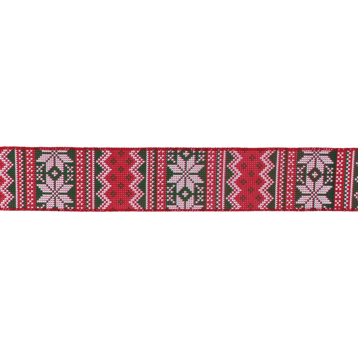 Nordic Snowflake Pattern Ribbon (Set of 2) 2.5" x 10 Yds.