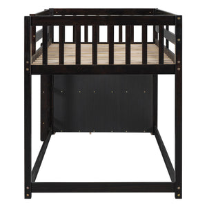 Bunk Bed With 4 Drawers And 3 Shelves