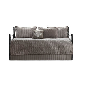 6 Piece Reversible Daybed Cover Set Dark
