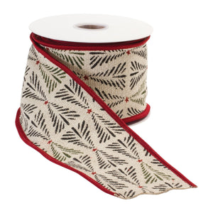 Rustic Holiday Pine Ribbon 4" x 5 yds.