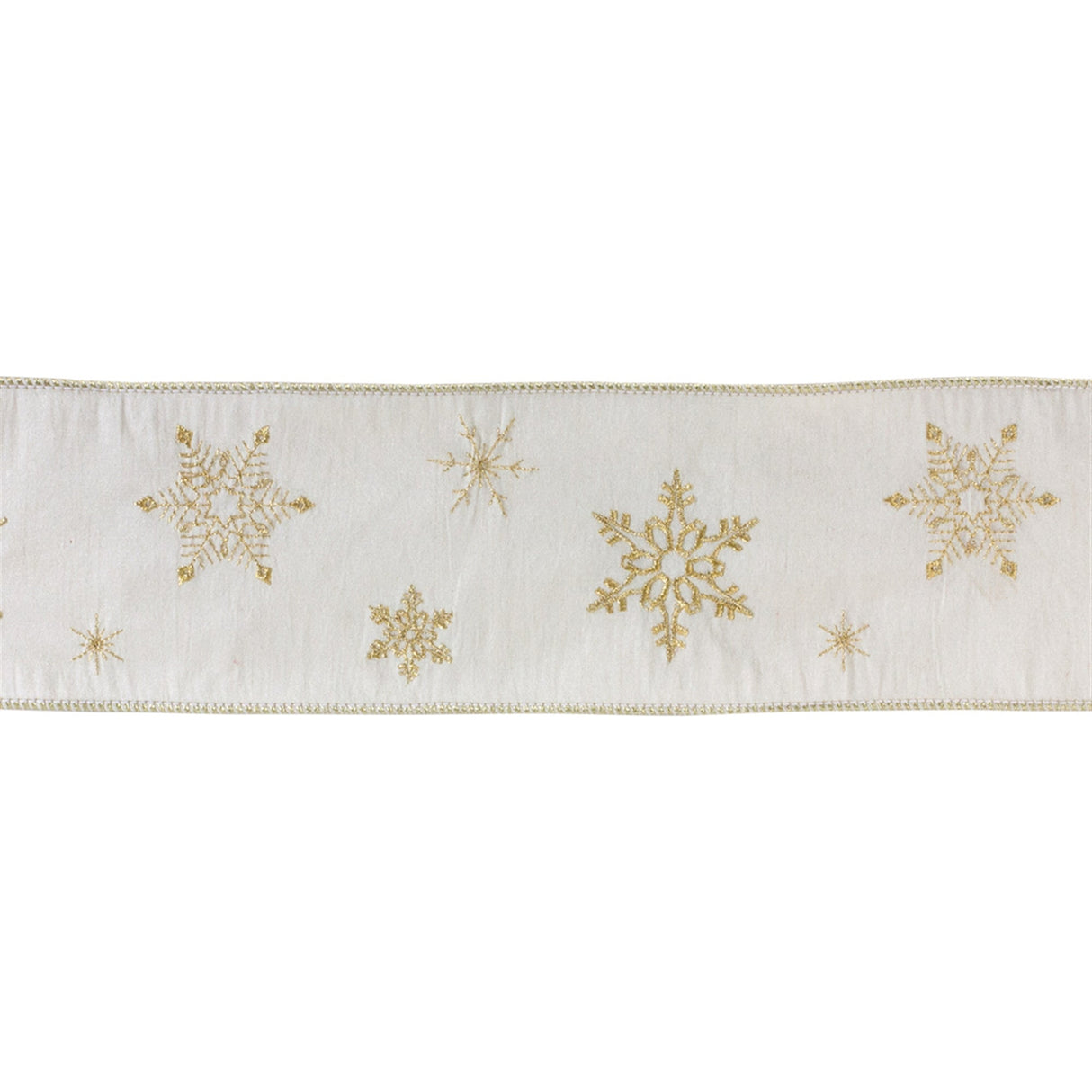 Elegant-Snowflake-Ribbon-(Set-of-2)-Ribbons-&-Trim