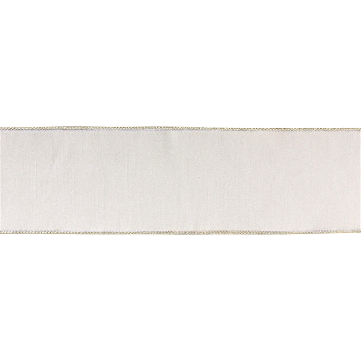 White Holiday Ribbon 4" x 10 Yds.