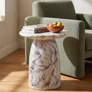 Outdoor MGO Side Table, Light Grey