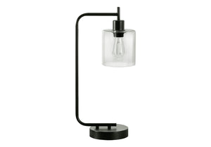 Lighting, Table Lamp, USB Port Included, Glass Shade, Modern - Black - Best Buy Furniture