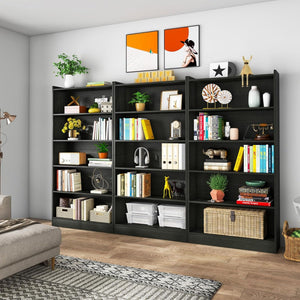 Library Bookshelf With Storage For Living Room