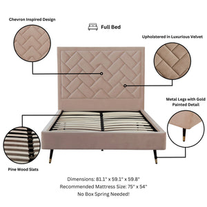 Crosby - Bed With Upholstered Headboard And Slats