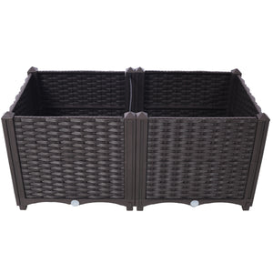 Deep Raised Garden Bed Plastic Planter Boxes