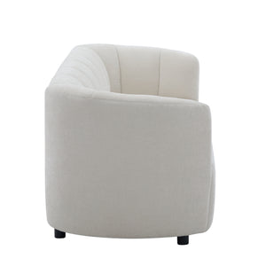 Mirelle 80 In. Modern Curved Chenille Sofa Couch