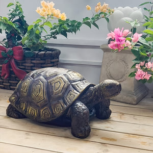 21.3" Large 3D Turtle Statue, Realistic Resin Garden Sculpture with Intricate Shell Design, Weather-Resistant Indoor & Outdoor Decor for Lawn, Balcony, Patio, Unique Home Gift & Landscape Art