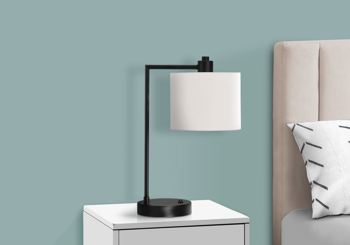 Lighting, Table Lamp, USB Port Included, Modern - Black / Cream - Best Buy Furniture