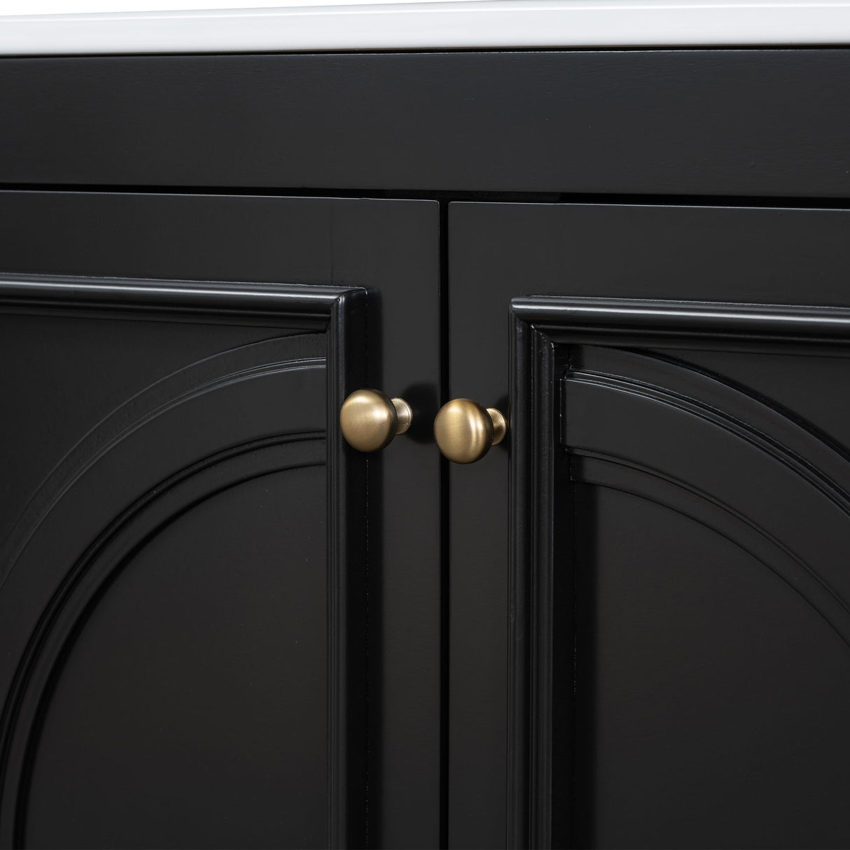 Double Sink Bathroom Vanity Set With Wall Mount Mirror Cabinet