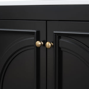 Double Sink Bathroom Vanity Set With Wall Mount Mirror Cabinet