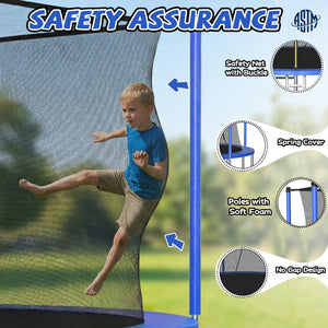 14FT Trampoline with Enclosure Net