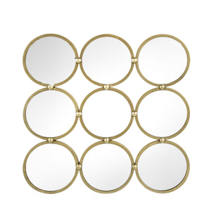 Contemporary Decorative Mirror With Mininalist Style For Bedroom, Liveroom & Entryway - Champagne