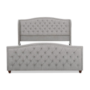 Marcella - Upholstered Shelter Headboard Bed Set
