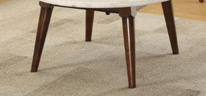 Gasha - Coffee Table - White Marble / Walnut - Best Buy Furniture