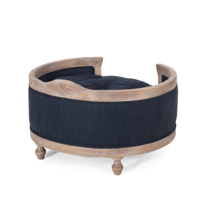 Upholstered Pet Bed, Fabric Dog Bed