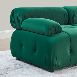 Modular Sectional Sofa, Button Tufted Design With Diy L-Shaped Layout, Reversible Ottoman