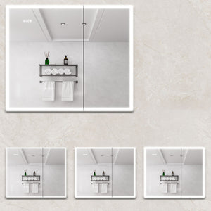 Bathroom Medicine Cabinet With Lights, LED Medicine Cabinet With Mirror, Lighted Medicine Cabinet With Defogger