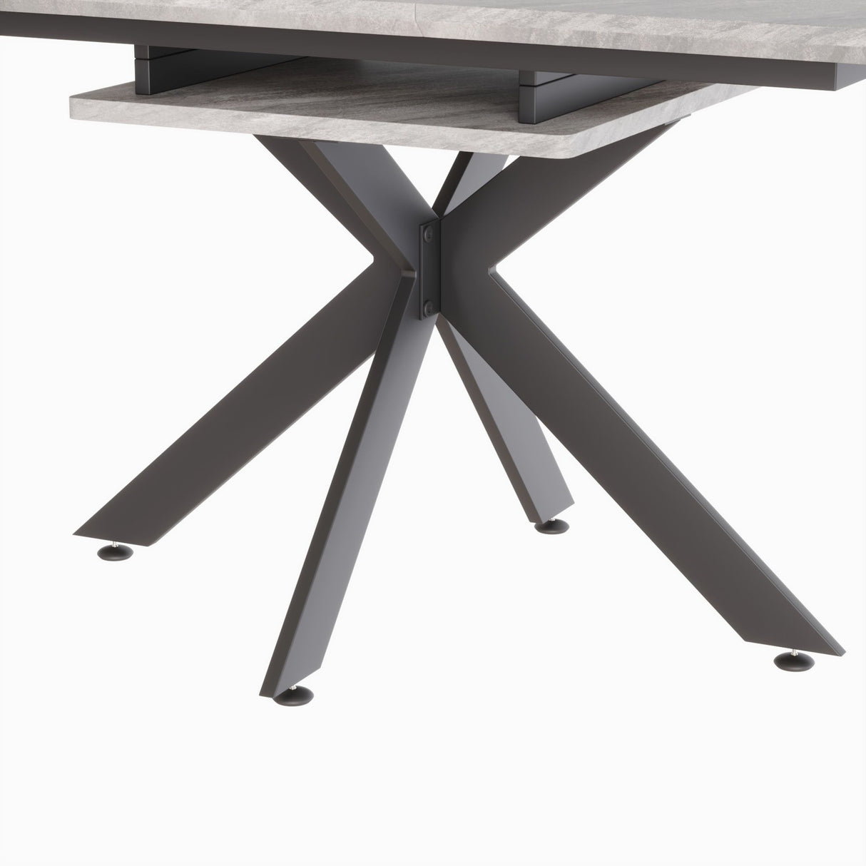 Modern Mid-Century Dining Table Set With Extendable Design